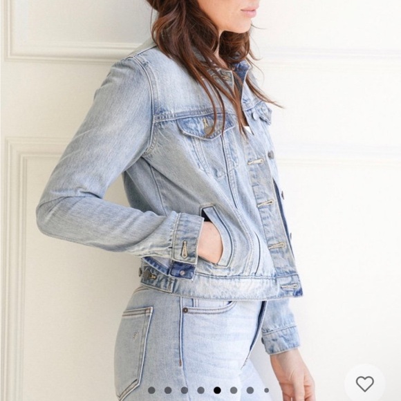 Carly Jean Los Angeles Fletcher jean jacket size small - Picture 5 of 6